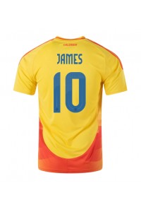 Fotbalové Dres Kolumbie James Rodriguez #10 Domácí Oblečení Copa America 2024 Krátký Rukáv